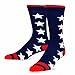 TeeHee Mens Novelty Fashion Americana Cotton Socks 4 Pair (I Love USA)