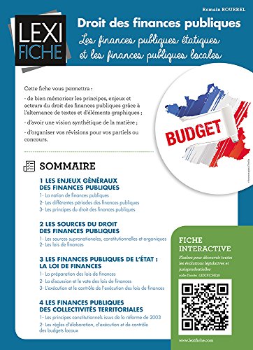 Droit des finances publiques : Les finances publiques étatiques et les finances publiques locales by Romain Bourrel