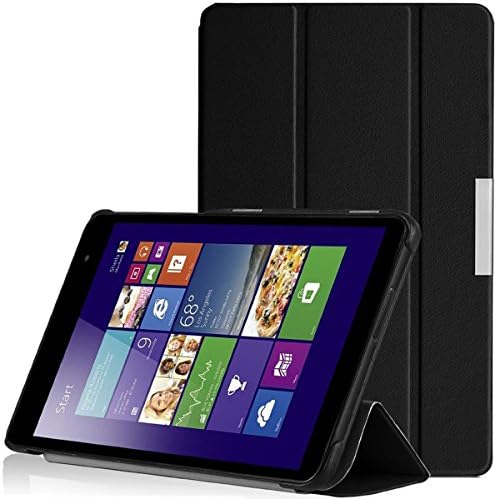 Pellem C1401 for Dell Venue 8 Pro Tablet Case - Ultra Slim Lightweight Smart Cover Stand Case for DELL Venue 8 Pro (Windows 8.1) Tablet, BLACK