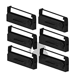 6pk Gorilla Supply Ink Ribbon EP27B for ERC 27 PM301 RBERC27P ERC27P E2016 (6pk, Black)