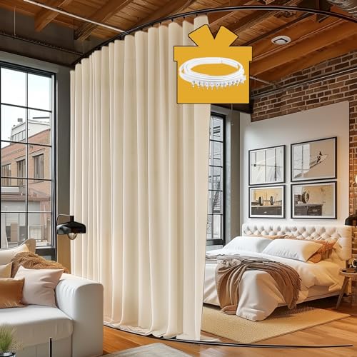 Room Divider Curtain System Track Kit