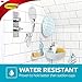 Command Shower Caddy, Clear Frosted, 1-Caddy, 4-Water Resistant Strips, Organize Damage-Free