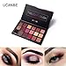UCANBE 18 Color Eyeshadow Palette + 6pcs Multifunction Makeup Brushes Set Kit, Highly Pigmented Matte Shimmer Blending Eye Shadow Powder Pallet