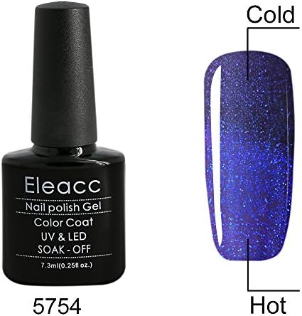 Eleacc Temperature Changing Colour Soak Off UV LED Gel Polish Gelpolish 7.3 ml (5754)