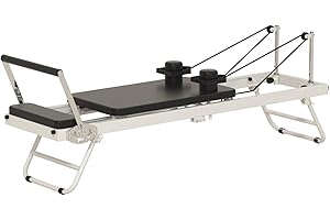 SEANLEECORE senleecore Foldable Pilates Reformer Machine for Home Gym、High Strength Alloy Springs、Steel Structure to 400 lbs Weight Capacity for Beginners