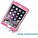 MoKo iPad Mini 3 / 2 / 1 Case, Silicone + White Hard Polycarbonate Protector with Foldable Stand Cover Case for Mini 3, Mini 2 and Mini (2012 1st gen), MAGENTA (Will not fit iPad Mini 4)