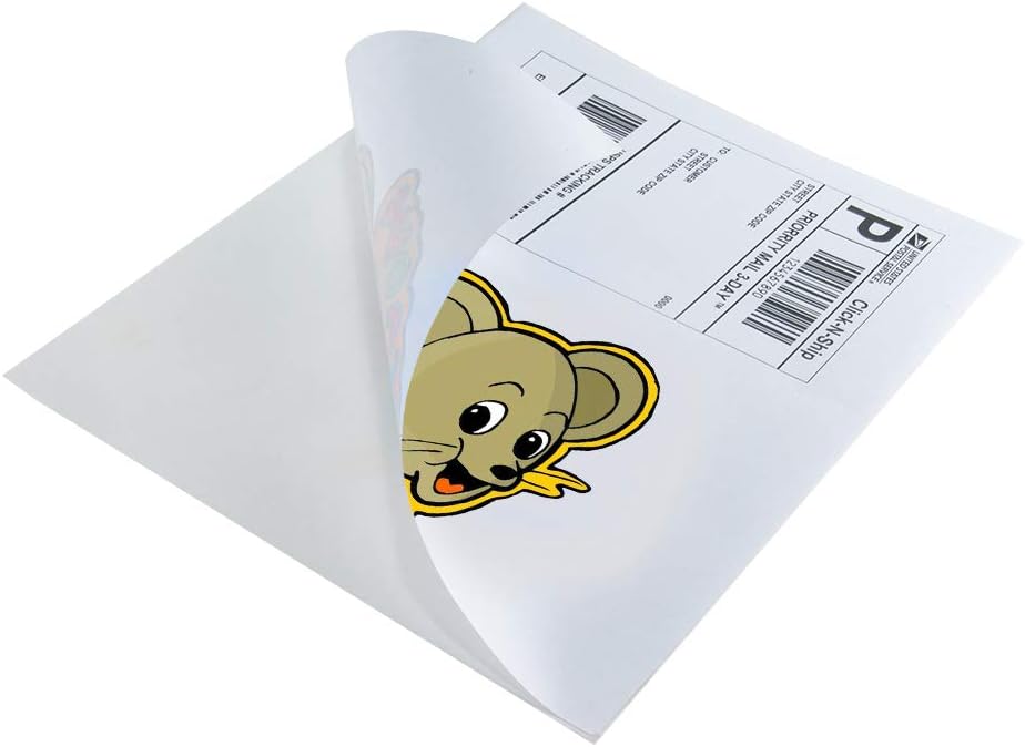 L LIKED 100 Labels Full-Sheet 8-1/2" x 11" Self Adhesive Shipping Labels for Laser & Inkjet Printers (100 Labels) : Office Products