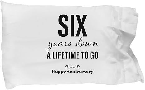 Amazon Com Desidd 6th Gifts For Him Pillow Case Happy Wedding