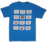 Adventure Time Finn Heads Mens T-Shirt (L)