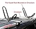 Car Rack & Carriers Universal 2 Pairs J- Shape Rack HD Kayak Carrier Canoe Boat. Surf Ski Roof Top Mounted on Car SUV Crossbar
