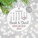 Personalized Engagement Gift with Date for Newly Engaged Couple, First Christmas Engaged Ornament 2023, Proposal Gift for Her - 3