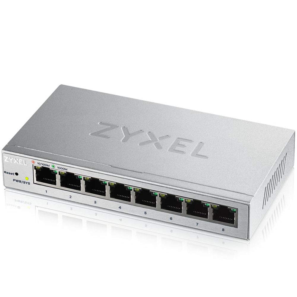 Zyxel 8-Port Gigabit Web Managed Switch | Plug & Play | VLAN, QoS, IGMP & LAG Unterstützt | Lüfterlos [GS1200-8] 2