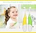 Kids Baby Toothbrush, ALLOMN Oral Care Baby Sonic Electric Toothbrush with 2 brush heads Soft Bristle LED Lights (Green Color)