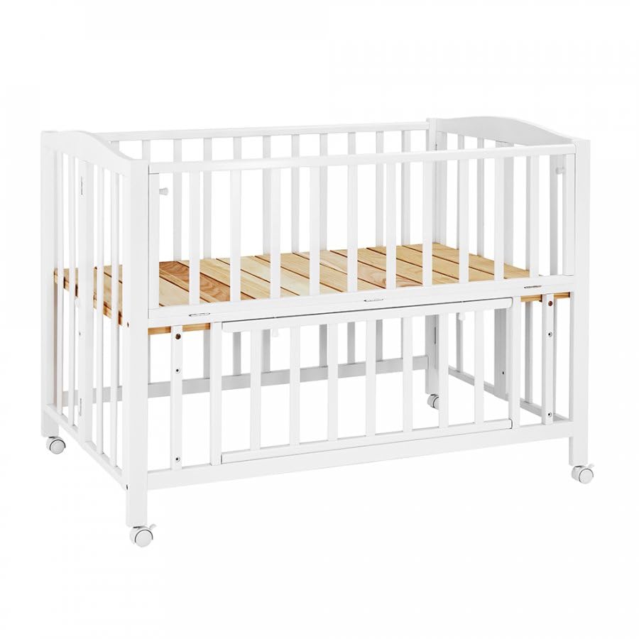 KATOJI カトージ ベビーベッド 折りたたみ レギュラーサイズ 内寸120×70cm ～24か月まで（ホワイト）商品画像