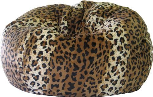 Gold Medal 30008468813 Small Fuzze Suede Bean Bag for Children, Cheetah Print by Gold Medal