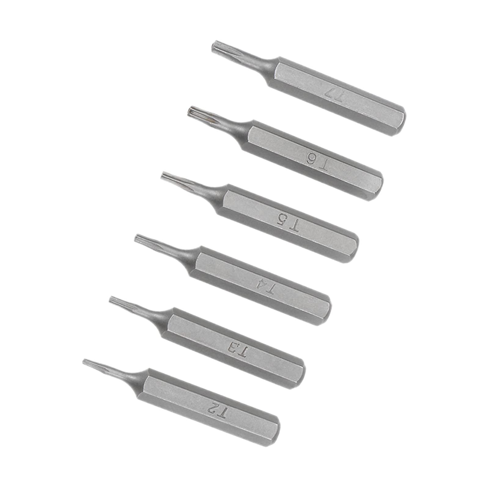 Kozelo Torx Bit Set - [1.1 Inch x H5/32 x T2 T3 T4 T5 T6 T7] Hex Shank Screw Driver Batch Head for Socket Screwdriver Handle Use