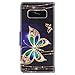 Galaxy Note 8 Case, Wallet Flip Folio Case Kickstand Card Slots Kawaii Colorful Painting Shiny PU Leather Wallet Shockproof Soft TPU Rubber Bumper Ultral Slim Wallet Cover for Samsung Galaxy Note 8