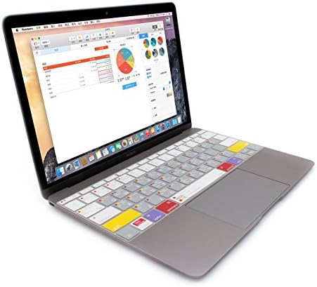 JCPal VerSkin Mac OS Shortcuts Ultra Thin Keyboard Protector (MacBook 12” / Pro 13” (2016 non-Touch Bar))