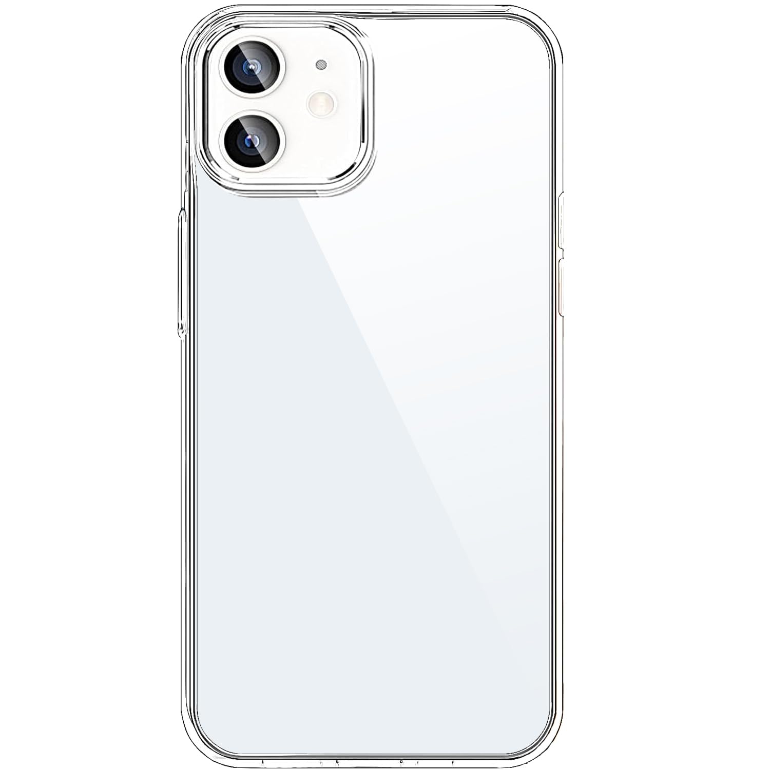 Photo 1 of TENOC Phone Case Compatible with iPhone 12 & iPhone 12 Pro, Clear Case Shockproof Protective Bumper Slim Cover for 6.1 Inch