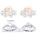 HOHIYA Table Place Card Holder Centerpieces Party Wedding (Clear,Pack of 20)