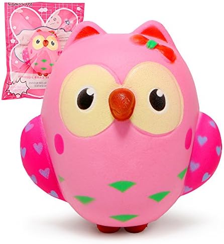SQHOHO Cute Owl Squishy Slow Rising Cream Scented Squeeze Toys Original Packaging
