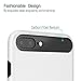 iSPECLE iPhone 8 Plus Case 5.5 inch iPhone 7 Plus Case Soft TPU Bumper Inner Layer Slim Solid PC Outer Cover Shockproof Anti-Scratch Cell Phone Case Cover for Apple iPhone 8 Plus / 7 Plus White
