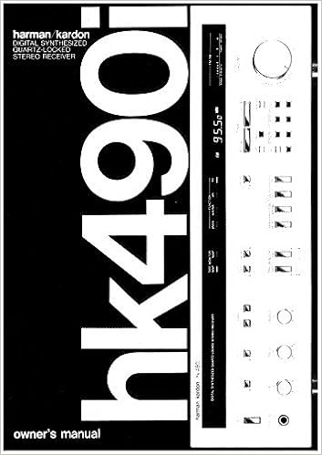 Harman Kardon HK490I Receiver Owners 