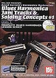 Mel Bay Blues Harmonica Jam Tracks & Soloing Concepts #1 Book/CD Set