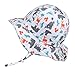 JAN & JUL Cute Animal Baby Girl Boy Adjustable Cotton Sun Hat 50 UPF, Stay-on Tie (S: 0-6m, Floppy Hat: Woodland - Toggled Chinstrap)
