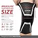 Theraprotective Knee Compression Sleeve, Best Knee Brace Support for Running, Jogging, Basketball, Sports, Joint Pain Relief,Arthritis and Injury Recovery-Single Wrap (Medium)