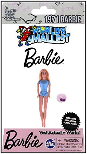 Worlds Smallest 1971 Barbie with Miniature Sunglasses "IN STOCK"