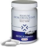DCA - Sodium Dichloroacetate 500mg - Purity >99.9%, Made in Europe, by DCA-LAB, Certificate of Analysis Included, Tested in a Certified Laboratory, Buy Directly from Manufacturer, 60 Capsules