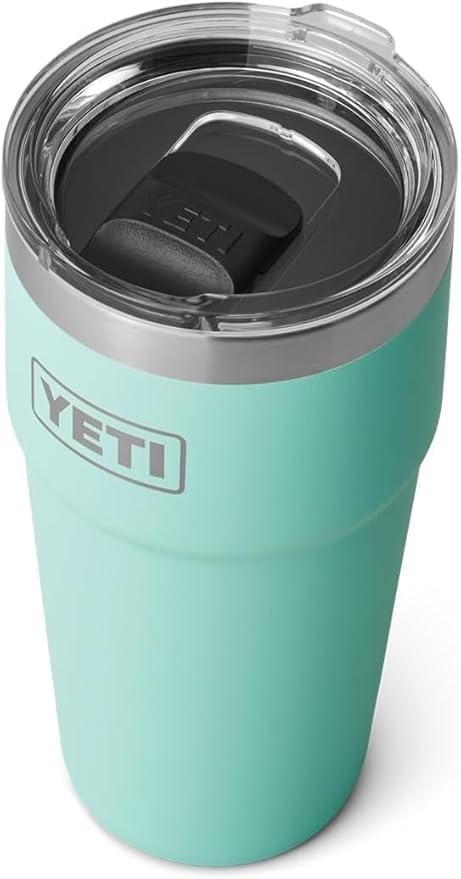YETI Rambler 20 oz (591 ml) Stackable Cup with Removable Magslider Lid, Stainless Steel Vacuum Insulated Coffee Cup, Seafoam — image 1