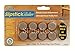 Slipstick CB250 1 Inch Floor Protector Furniture Glides/Chair Slider Feet (Set of 8) Self Stick or Screw On - Caramel