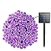 LALAPAO Solar Powered String Lights Halloween Outdoor Decor 72ft 200 LED 8 Mode Fairy Lights Waterproof for Indoor Garden Party Patio Home Wedding Lawn Christmas Tree Decorations (Purple)