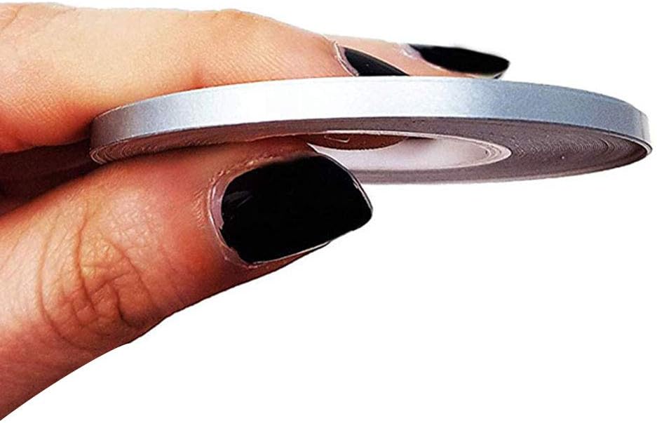 4R Quattroerre.it 10451 Trim Stripes Adhesive Strips for Cars Silver, 3 mm x 10 mt