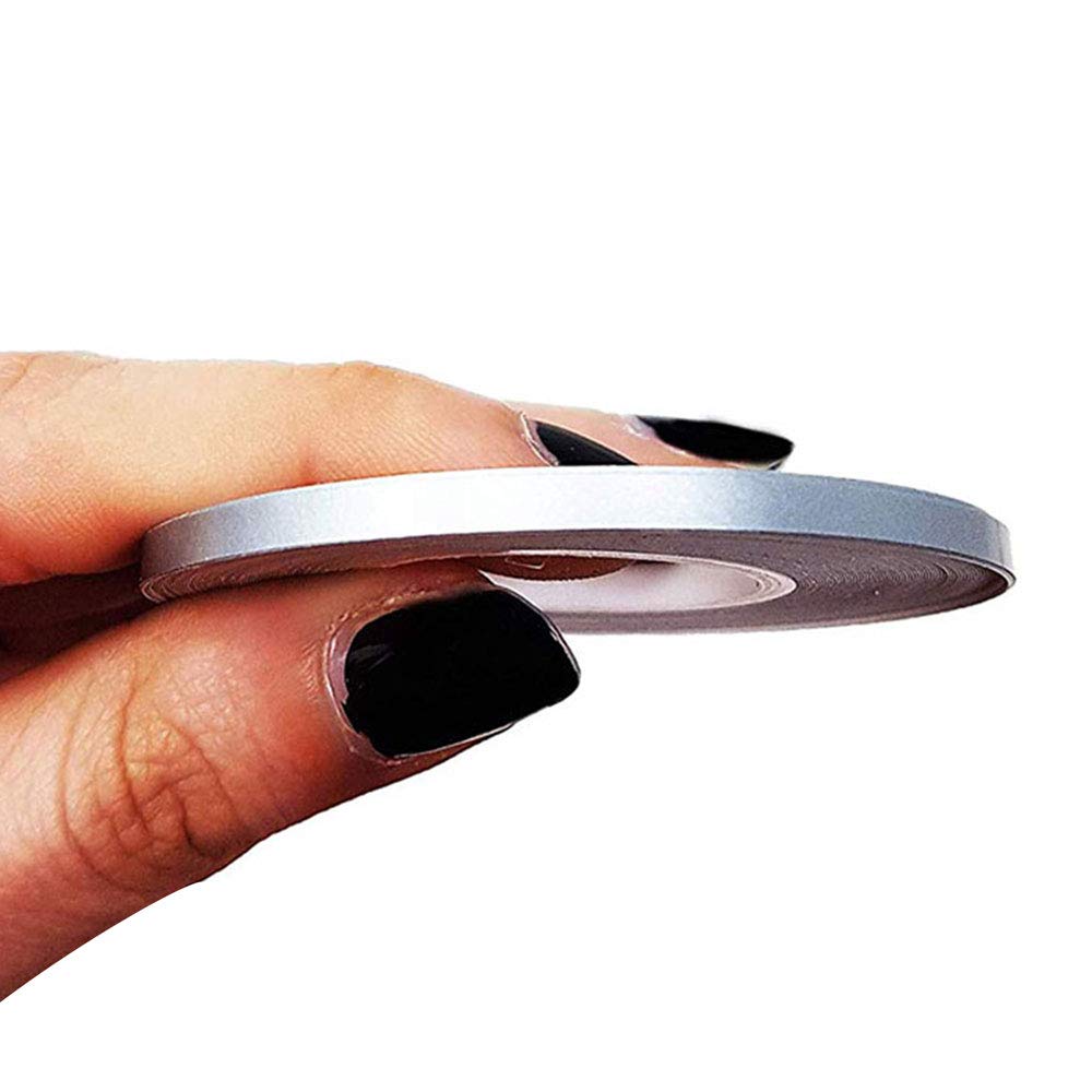 4R Quattroerre.it 10451 Trim Stripes Adhesive Strips for Cars, Silver, 3 mm x 10 mt
