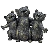 Bits and Pieces-Singing Kittens Statue-Cat Serenade Garden Sculpture - Great Decorative Gift