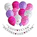 Konsait Bachelorette Party Decoration Kit, Bachelorette Party Banner Last Fling Before The Ring Banner Plus Bachelorette Party Balloons Naughty (12pcs,10
