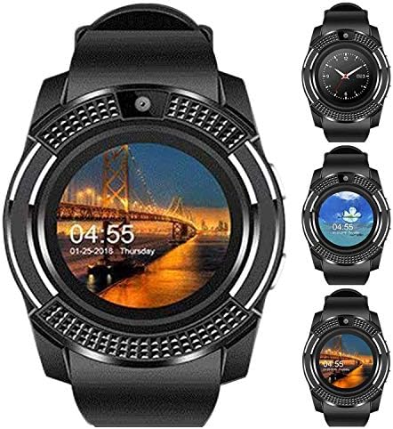 House Of Sensation - V8 Unisex Bluetooth 4g Smart Watch for Men/Girls/Women/4g Sim Card Support/Touch Screen/Compatible with All Android Mobile Phones,Smart Watches for Kids Boys,Digital Watch for Boys (Random Color)