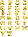30 Inch Golden Helium Foil balloons Letters A