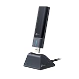 TP-Link AXE5400 WiFi 6E USB Adapter for Desktop PC (Archer TXE70UH) Tri-Band Wireless Network Adapter, Ultra-Low Latency, MU-MIMO, OFDMA, Refined Security, WPA3, Supports Windows 11/10