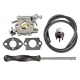 Hipa 309362003 Carburetor + Carb Adjustment Tool for Homelite 309362001 300939006 Chainsaw UT10640 UT10660 UT10680 UT10918 GM10514 GM10516 GM10518