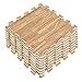 LaFamille Wood Grain Floor Mat Foam Interlocking Puzzle Wood Mat for Kids, Gym, Basement 1'x1' with Borders (9 Tiles (9 Sq ft), Light)