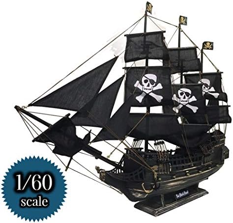 ブラックパール号 B07vbdc1w4 ホビー B07vbdc1w4 ジャック スパロウ 海賊船 木造 80cm Blackpearl パイレーツオブカリビアン 楽器 音響機器 模造船 模型 海賊 特大