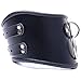 HAOWEI Adult Sexy Role-Playing Restraints O Ring Choker Dog Collar Leather Locking Neck Bondage Collar for BDSM (Pulling Rope,Padlock 2 Pieces)