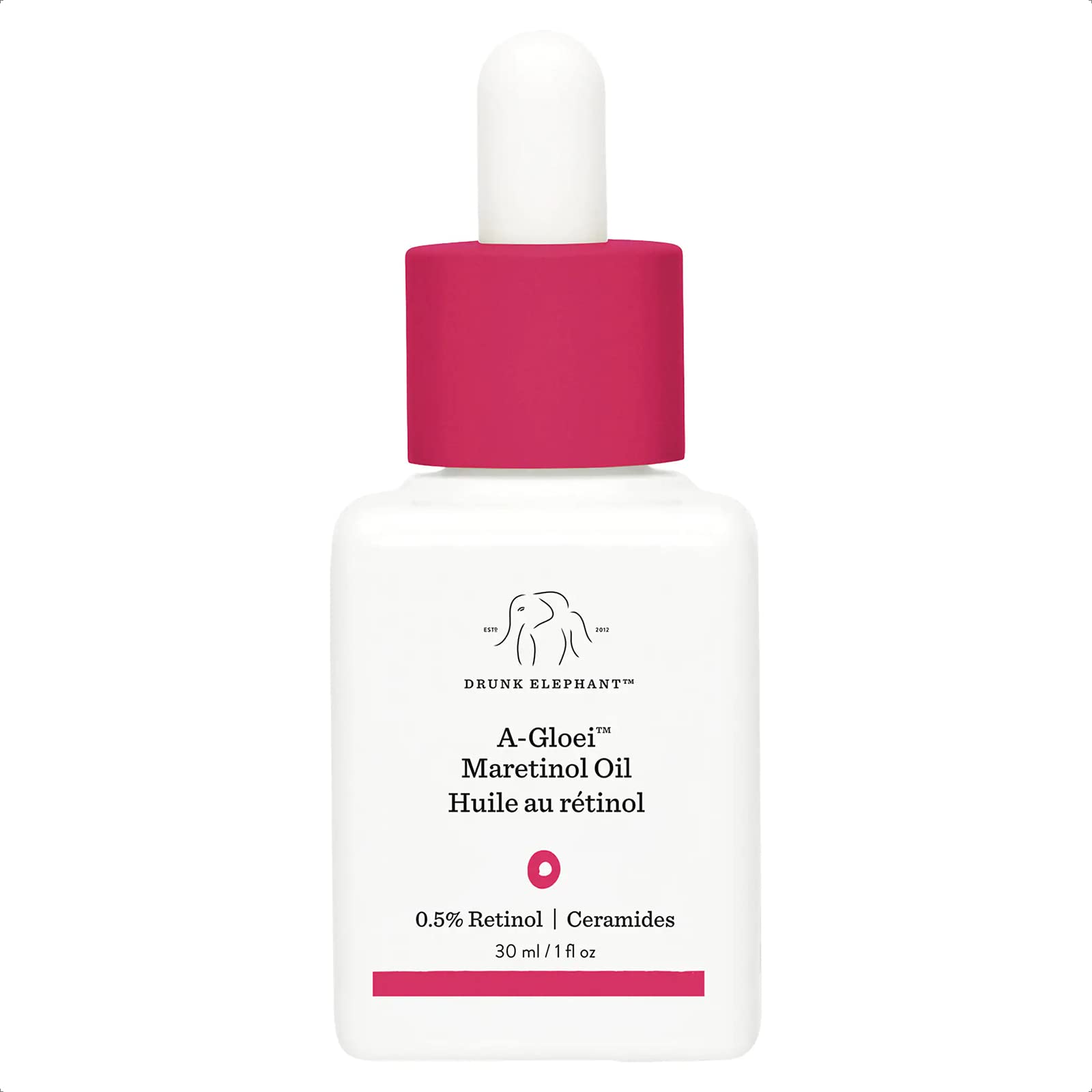 Drunk Elephant A-Gloei Maretinol Oil - 30 ml/1 fl oz - Gentle 0.5% Retinol Face Oil - Clean Clinical Skincare - Cruelty-Free - Free of Essential Oils, Silicones, and Fragrance
