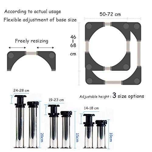 3 JXWANG+Refrigerator+Heightening+Heavy+Duty+Adjustable