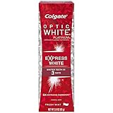 Colgate Optic White Platinum Toothpaste, Express White, 3 Ounce (Pack of 6)