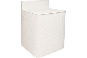 DEPENDABLE INDUSTRIES INC. ESSENTIALS Washing Machine Cover Waterproof Heavyweight Zippered and Quilted PEVA (Beige)